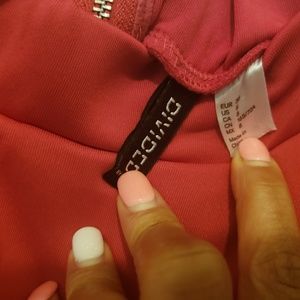 Divided Red Mini Skirt